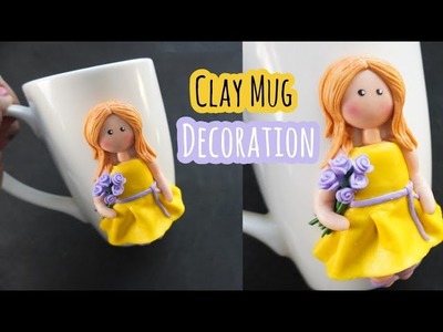 Mug Clay Decoration | How to make a clay doll | Clay Craft Ideas. Cold Porcelain Clay