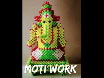 My first vlog 2022 Beads work | Moti work | Ganpati Moti work