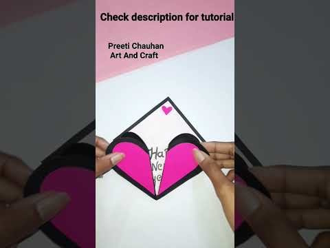 New Year Card Making Ideas | Greeting Card For Best Friend | New Year Card Very Easy #shorts