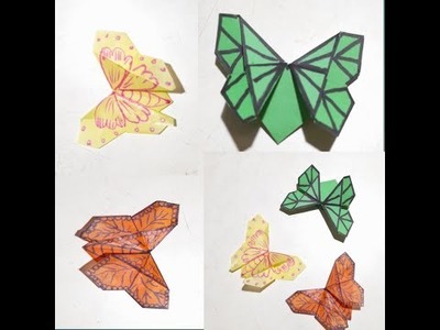 ORIGAMI BUTTERFLY ???? BOOKMARK ! Origami Papar Crafts! Bookmark Ideas ! How to make Bookmark