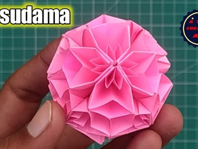 Origami Kusudama || How To Make Paper Flower Ball | How To Make Room Decor Ball With Paper