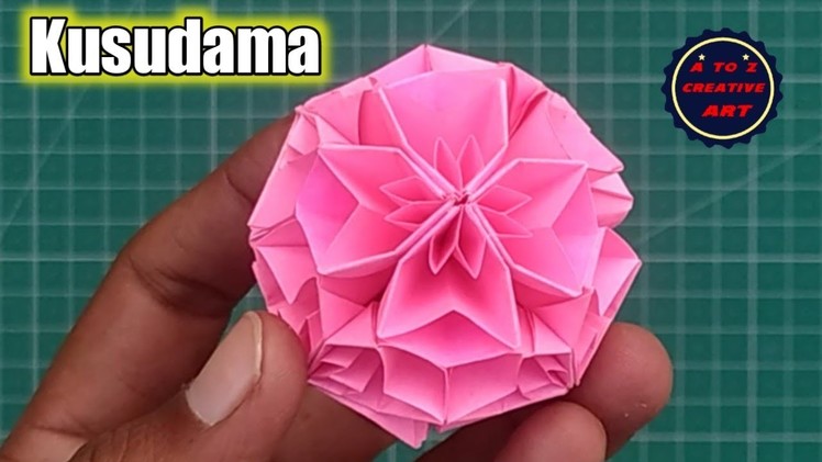 Origami Kusudama || How To Make Paper Flower Ball | How To Make Room Decor Ball With Paper