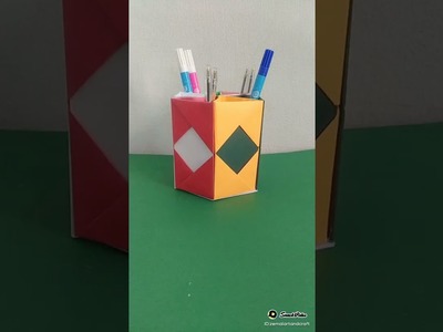 Paper Design Flower Hand make  paper art box Zemal Art & Craft:3D Pencil Holder with Paper