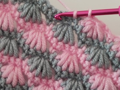 Quick & easy crochet baby blanket water wave pattern for beginners - 3D Crochet Blanket Pattern