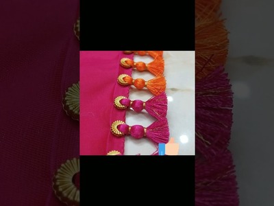 Saree kuchu design || silk thread tassels || how to make saree tassels