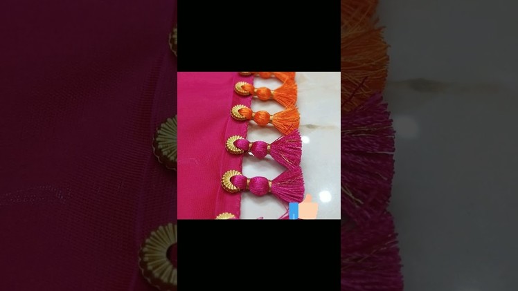 Saree kuchu design || silk thread tassels || how to make saree tassels