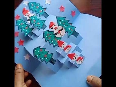 #shorts.How to make handmade Christmas greeting card????????#2022