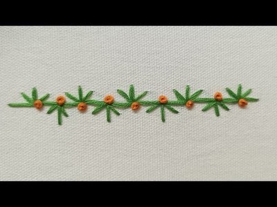 Very Easy Hand Embroidery Design For Beginners#shorts