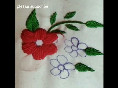 3d Flowers Design Very Easy And Very Beautiful Hand Embroidery Design