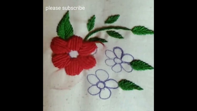 3d Flowers Design Very Easy And Very Beautiful Hand Embroidery Design