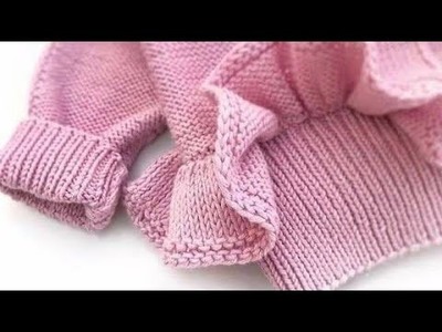 Beautiful Hand Knitting Woollen Baby Sweater Design