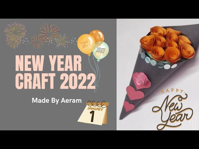 Beautiful New Year gift idea 2022 | Easy Making Handmade New Year gift for kids, #newyearcraft #2022