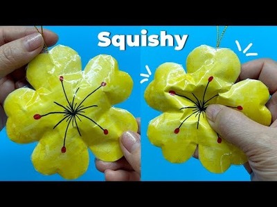 Cách làm Squishy bông mai | làm đồ treo trang trí Tết | DIY paper Squishy | Liam Channel