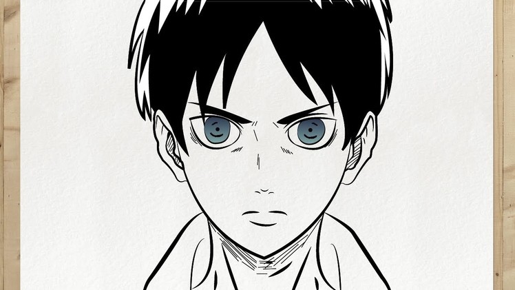 Come disegnare EREN JAEGER (Attack on Titan Disegni Facili) Disegni facile e facilissimi