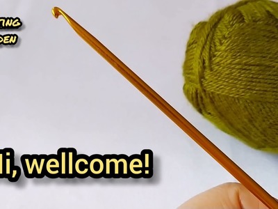 CROCHET BABY BLANKET. I'm Learning To Knit. Süper Easy Knitting Pattern