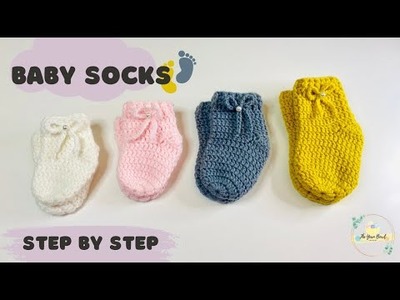 Crochet Baby Socks | Easy Crochet Pattern