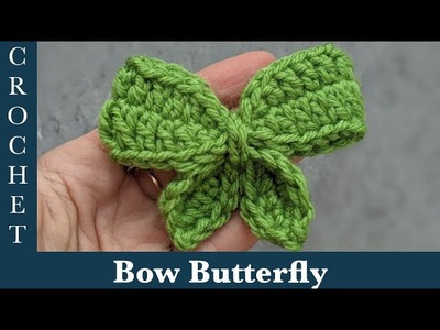 Crochet Bow for Beginners || How to Crochet a Bow for Beginners.