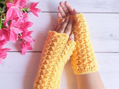 CROCHET HAND GLOVES EASY DESIGN (FOR WOMEN) | Ep- 74 | MONIKA'S CROCHET