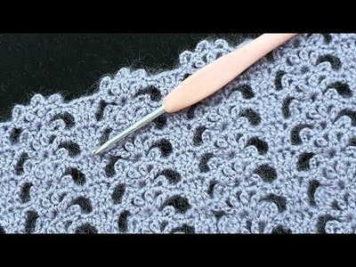 Crochet knitting pattern for beginners & Rectangle shawl pattern