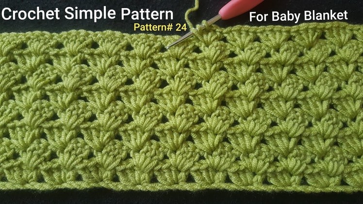 Crochet Pattern for Baby Blanket | Simple & Easy Crochet Tutorial