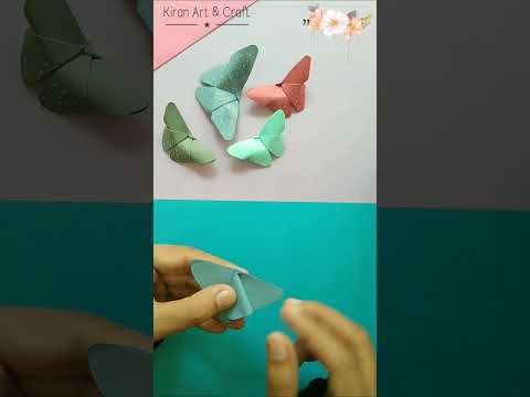 DIY Cute Mini Butterflies || how to fold origami cute butterflies #shorts #diy