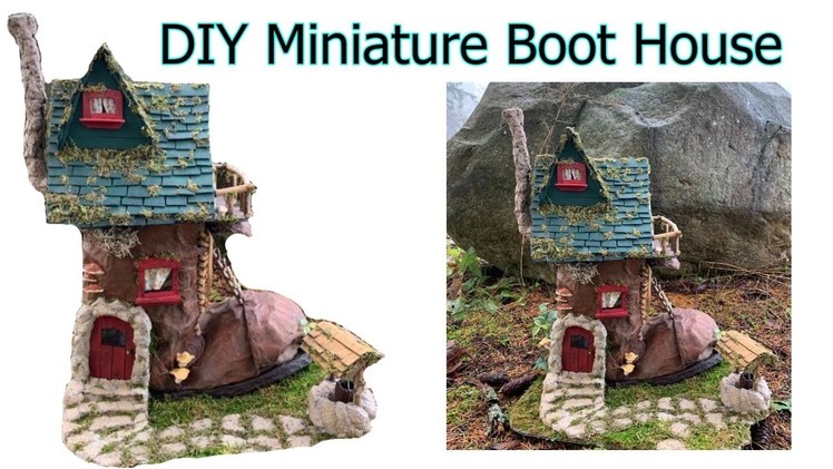 DIY Foil Boot House Miniature Project