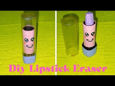 Diy Lipstick Eraser | How to make Cute lipstick eraser at home | Homemade eraser | Eraser with Paper