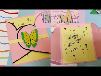 DIY New Year Card | Handmade Greeting card | New year card with minimal supplies | DIY with Minnie