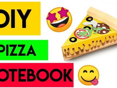 DIY Pizza Notebook ???? how to make pizza notebook at home | handmade pizza notebook ????