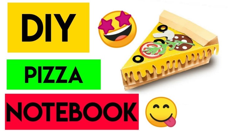 DIY Pizza Notebook ???? how to make pizza notebook at home | handmade pizza notebook ????