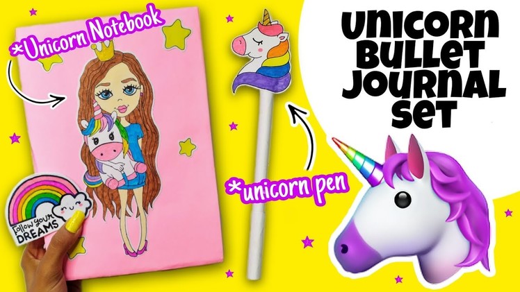 DIY unicorn diary.how to make unicorn diary.diy diary