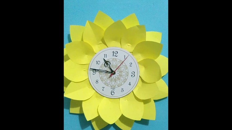 DIY wall clock #shorts #wallclock #ytshorts #bestoutofwaste #diy #craft #youtubeshorts #diywallclock