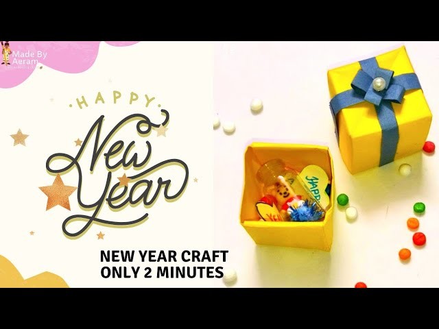 Easy making New Year gift box idea for kids | DIY Happy New Year 2022 gift box | #2022 | #newyear