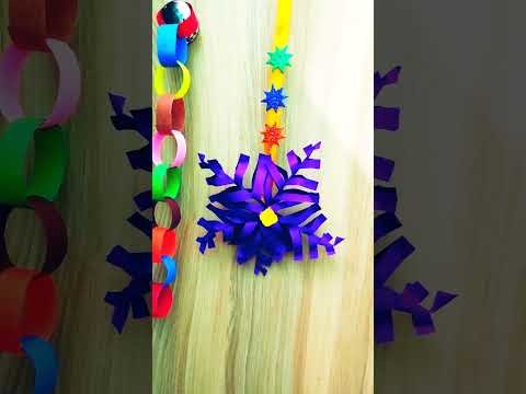 Easy new year paper decoration | New year paper craft ideas | Paper craft for new year | #shorts