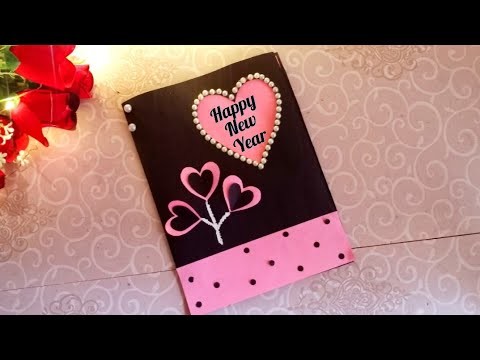 Happy New year card 2022 | How to make New year greeting card | New year card making handmade easy