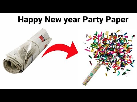 Happy New year Party Popper.diy Party poppers.How to make Party popper at home.homemade Party popper