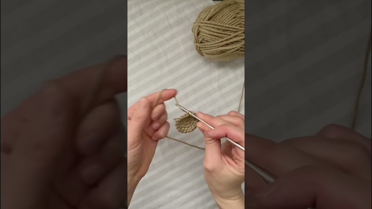 How to Crochet in Back Loops Only for Amigurumi #shorts