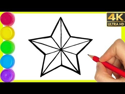 How to draw a Star ⭐ Drawing easy step by step drawing for beginners. Star Drawing By Arya Drawing.