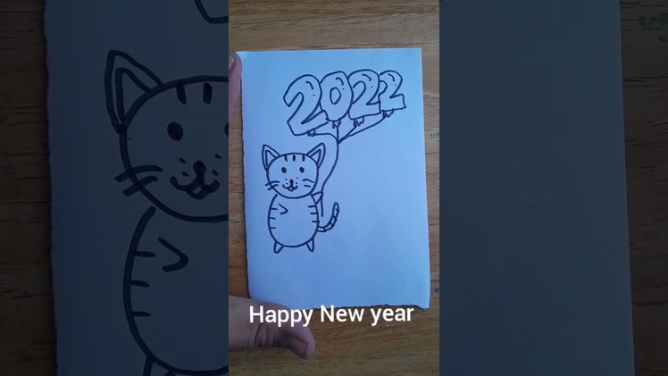 How to Draw Happy New Year 2022  ???? #shorts