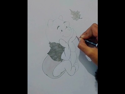 How to draw Pooh.easy drawing for beginners. Easy Art Corner