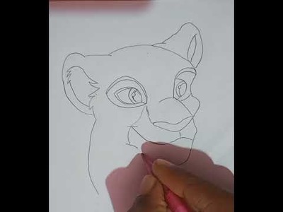 How to draw Simba # The Lion ???? King ???? # sketch # drawing