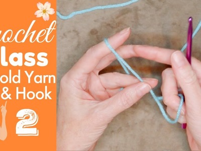 How to Hold Your Hook & Yarn ????Crochet Yarn Hold ???? How to Crochet for Beginners ✨ CROCHET CLASS 2