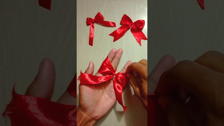How to make a simple bow।#craft  #diy #shorts