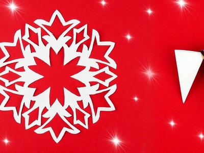 How to make a snowflake out of paper [Paper cutting]