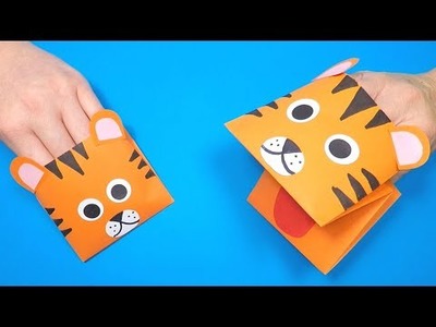 How to Make a Tiger Paper Hand Puppet | Chinese New Year of the Tiger