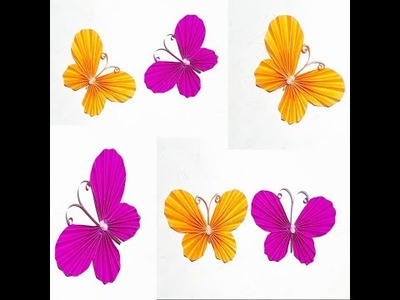 How to make Beautiful Butterfly! Paper Butterfly tutorial ! DIY ! Butterfly Cutting