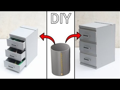 How to make drawer organizer using PVC | creative idea with PVC