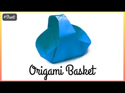 How To Make Origami Craft | Diy Origami Craft | Easy Paper Basket | New Origami Basket | #Short |