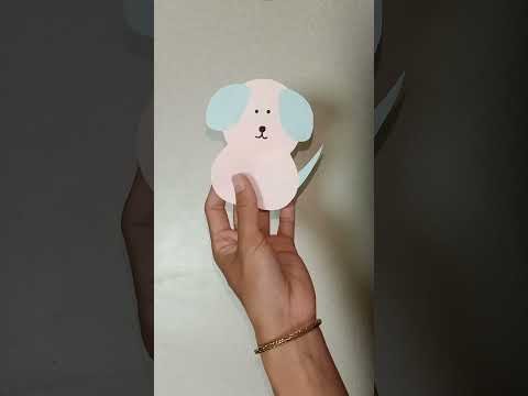 How to make Paper Dog. Paper Craft DIY. #Shorts