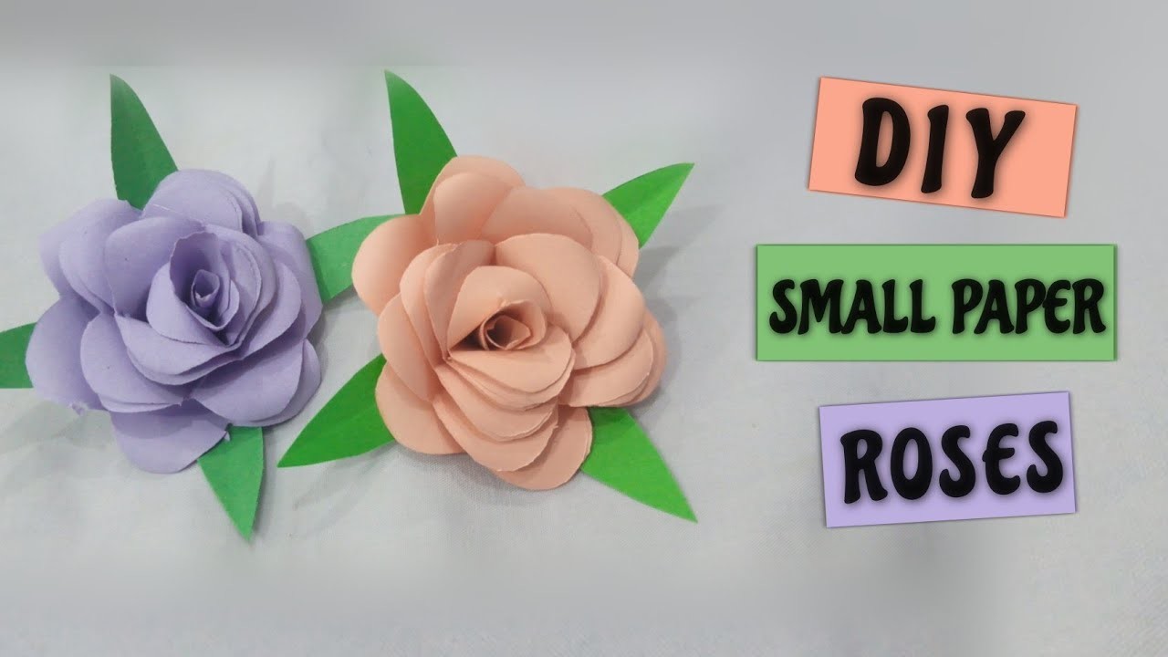 How To Make Paper Roses, DIY Mini Paper Roses, Unique Paper Craft